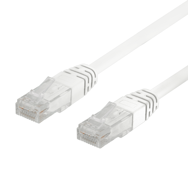 U/UTP Cat6 patch cable 0.3m 250MHz Deltacertified LSZH white