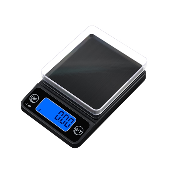 INF Smyckesvåg / kaffevåg / fickvåg med hög precision 500g / 0.1g Svart M