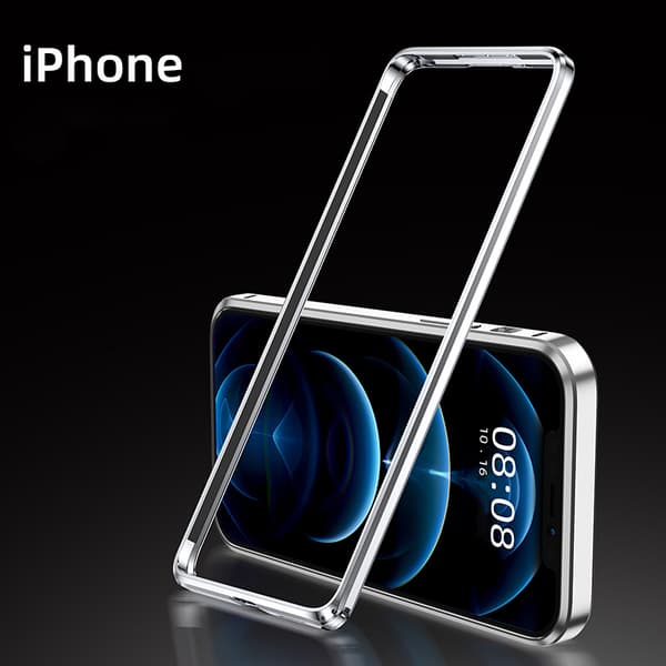 Aluminiumslegering Bumper Case til iPhone 16 Plus Silver Silver