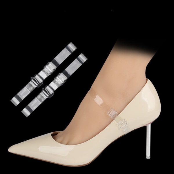 Osynlig rem för högklackade skor 1 par 15 mm TPU transparent