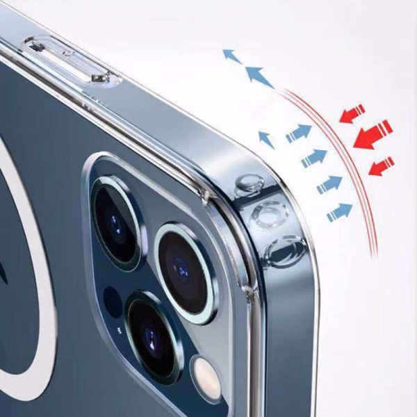 Magnetiskt skyddsfodral stödjer MagSafe 16,5x8x1 cm iPhone15 Pro 16,5x8x1 cm