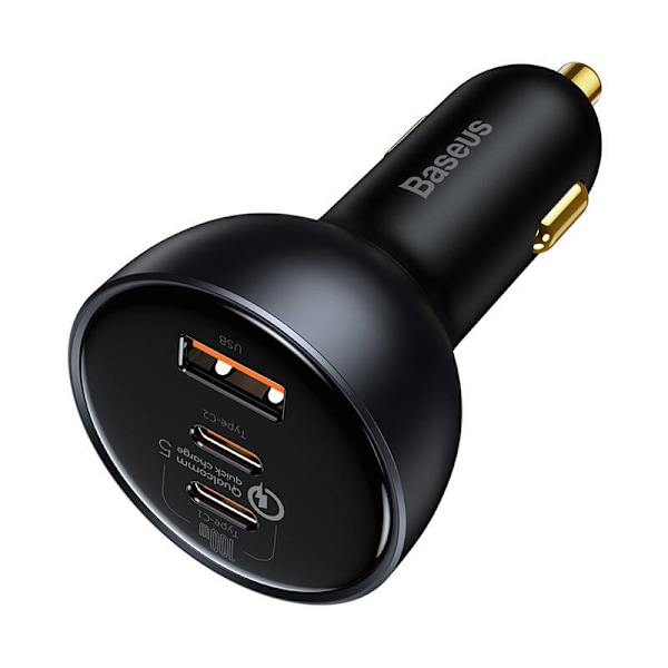 Billaddare Baseus Qualcomm, USB, 2x USB-C, 160W (grå)