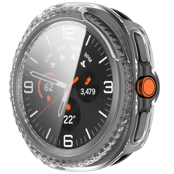 Tyylikäs suojakuori Samsung Watch Ultra2:lle ja Watch8 Classicille Läpinäkyvä