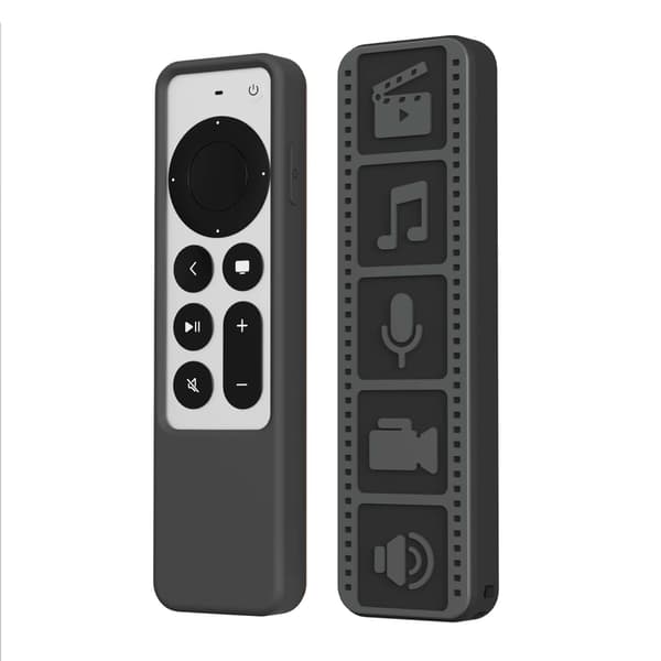 Silikonskyddsfodral för Apple TV 4K Remote Black Black