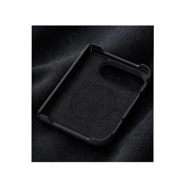Fodral i flytande silikon för iPhone Duo med magnetstöd och gångjärnsskydd Blue Blue