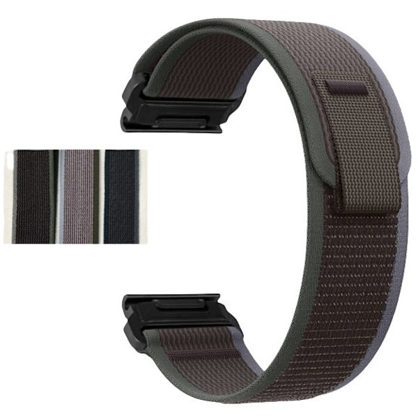 Snabbkoppling Nylon Klockarmband för Garmin Fenix 8/7X Pro/6X5X965 20 mm