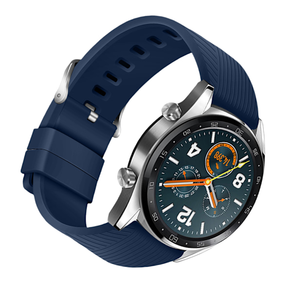 Silikonarmband för Huawei GT4/Samsung Galaxy Watch 4 Blå 22 mm