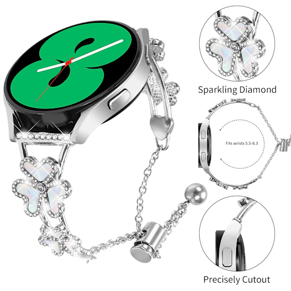 Heart Clover klockarmband för Samsung Galaxy Watch 4/5/6/7