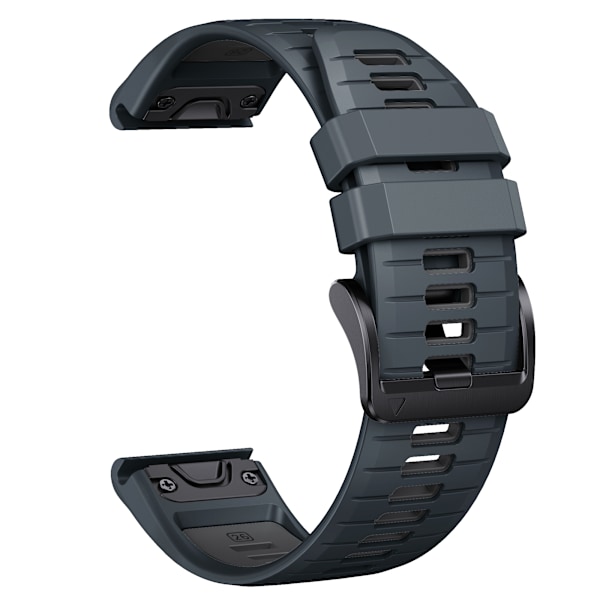 Tyylikäs pikakiinnityshihna Garmin Fenix 7X Pro -kelloon Tummanharmaa