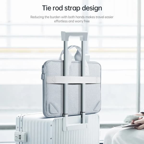 Elegant grå laptop taske til Matebook 14 & MacBook Pro 13.3