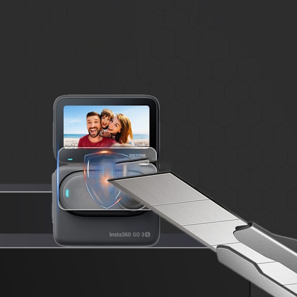 Beskyttelsespakke til Insta360 GO 3S: Hærdet glasskærmbeskyttelse & linsebeskyttelse