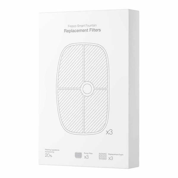 Ersättningsfilter + svamp + pumpsticka Petoneer (3 st)