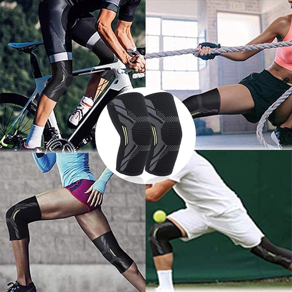 Nylon sportknäskydd 1 par Green S Green S