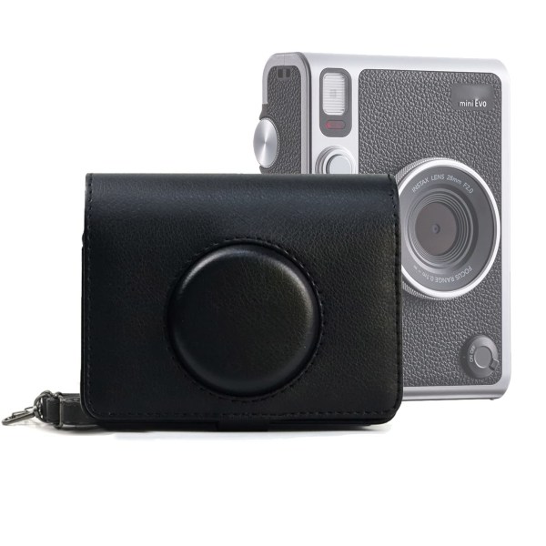 Kamerataske til Fuji Instax Mini EVO PU læder Sort