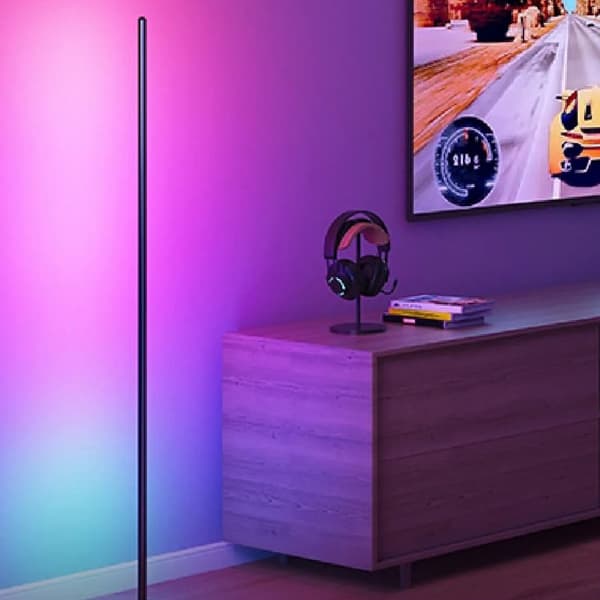 Bluetooth Hjørnelampe (2 stk) - Farveskiftende, Musikstyret, Timerfunktion