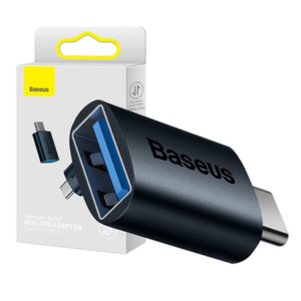 Baseus Ingenuity USB-C till USB-A-adapter OTG (blå)