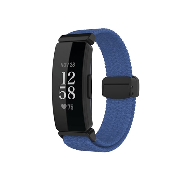 Stilrent vävt magnetband i nylon för Fitbit Inspire 3 Blå