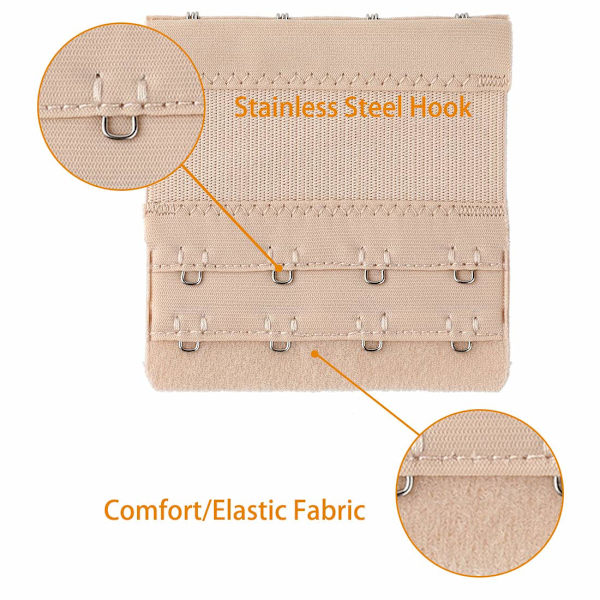 INF BH-forlængelse Hvid / Sort / Beige 3-pak