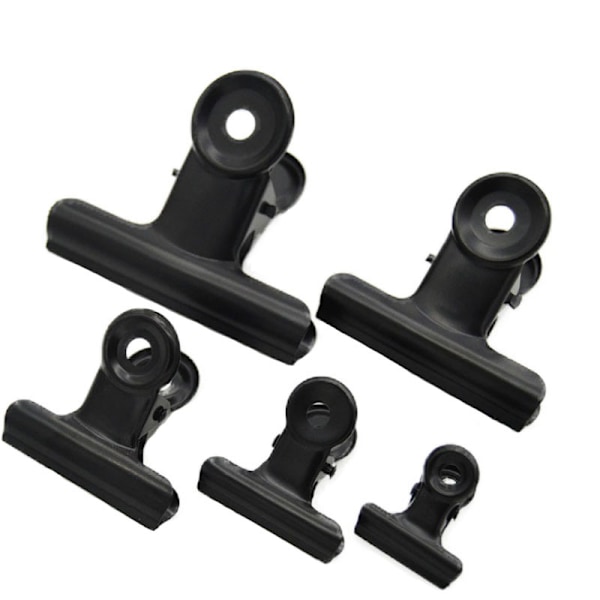 Svarta Metallklämmor, 10-pack Size C