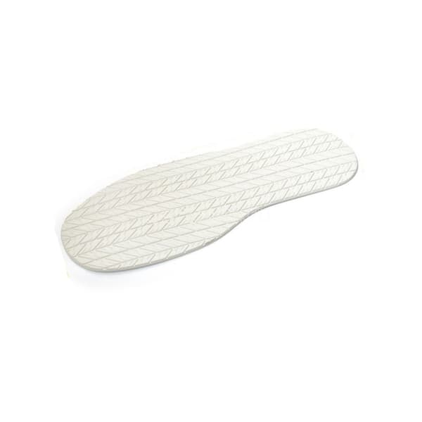 Vit gummisula plåster för skoreparation halkfri sula för basket, läder och tygskor, slitbeständig, ljuddämpande, klippbar Längd:32.5cm x Bredd:12.5cm