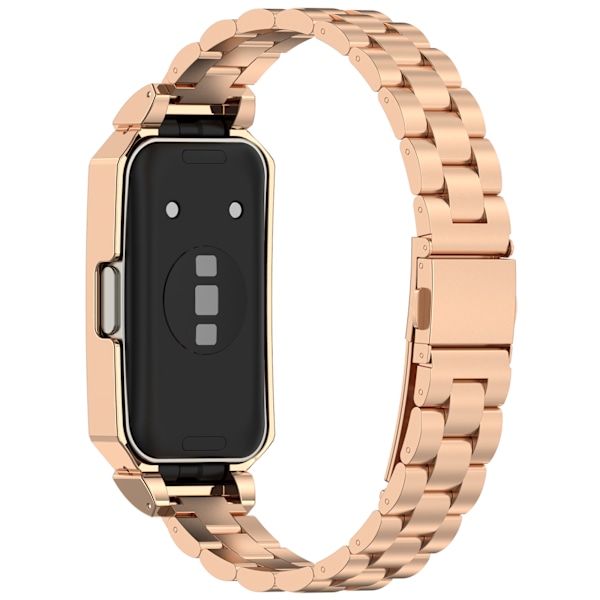 Rostfritt stålarmband för Huawei Band 10/9/8 Rose guld