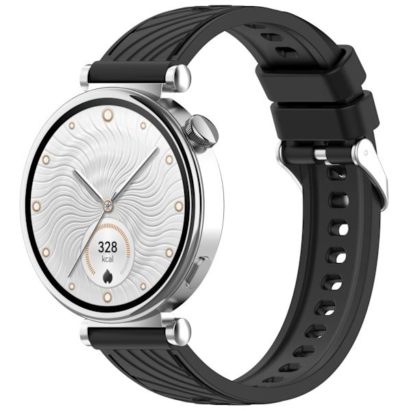 Huawei GT5 / GT5 Pro tekstureret silikone urrem Sort