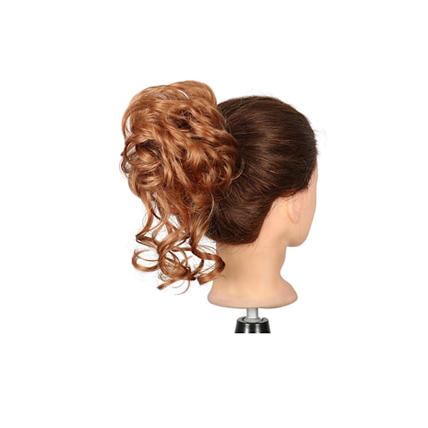 Langt hår Bun Wrap Around Scrunchie-hårstykke