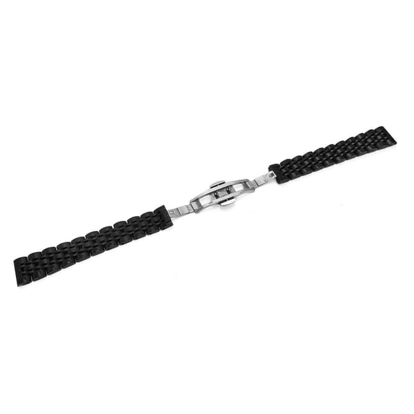 Urrem i rustfrit stål til Garmin Lily 2 - 14 mm Butterfly-spænde Black Black