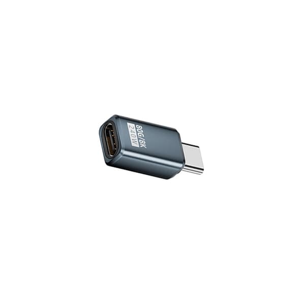 240W 80Gbps USB-C Hona till Hane Adapter - Rak Anslutning (2-Pack) Grey Grey
