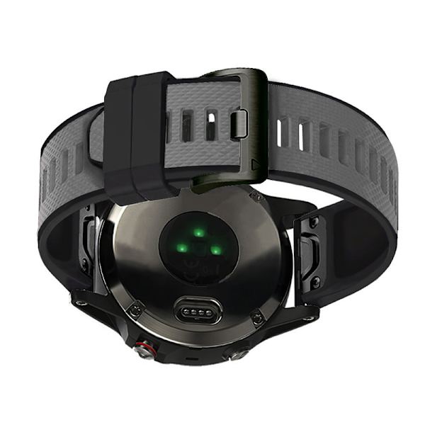 Harmaa ja musta silikoninen ranneke Fenix 6 / 22MM: lle