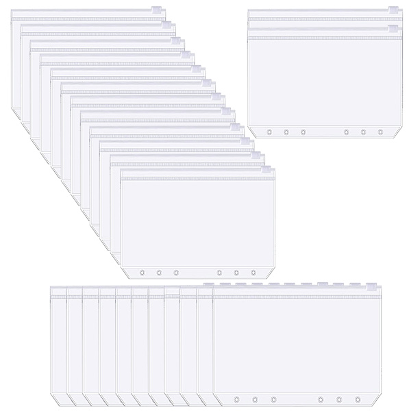 PVC 6-Ringspärm med Blixtlås - A5 25-pack
