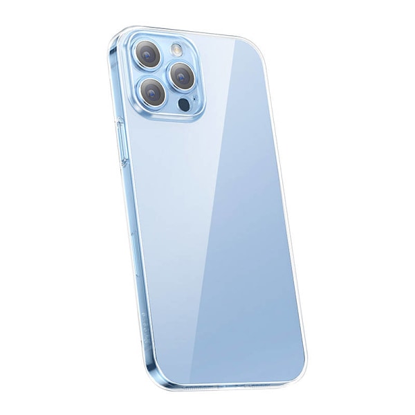 Telefonfodral Baseus Crystal Clear för 13 Pro Max (transparent) + skärmskydd i helhärdat glas + rengöringskit