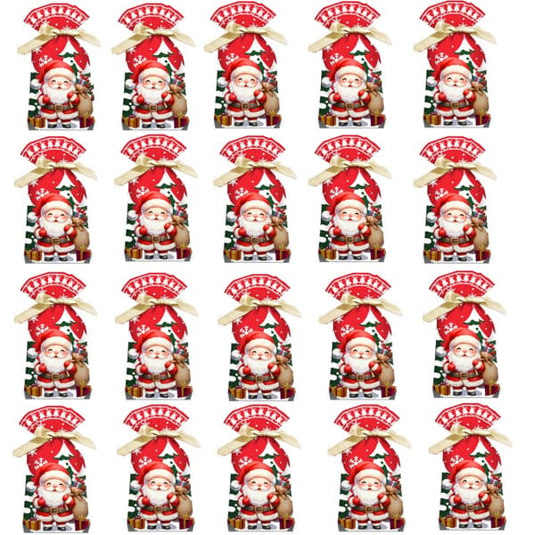 Julgodispåsar - Snöig Skogs Välsignelse 12x17cm (50-pack) - Festlig Presentförpackning