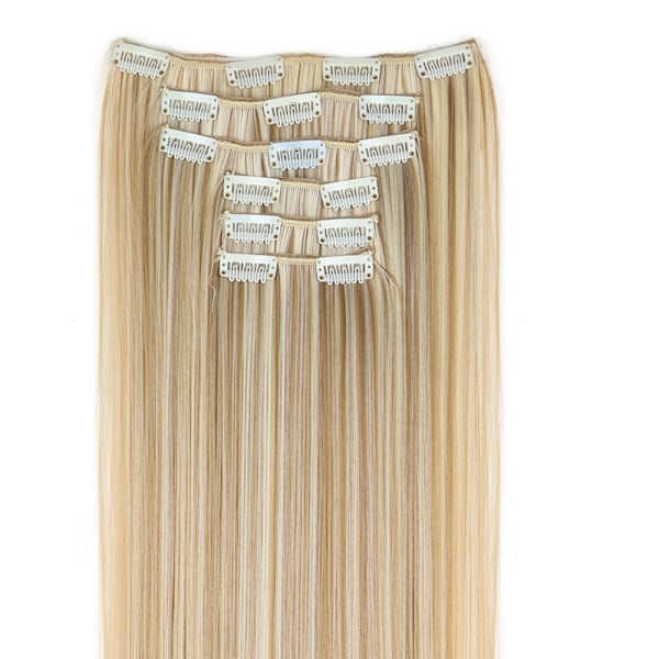 Hiustenpidennykset Klipsipidennys 6 kpl Beige