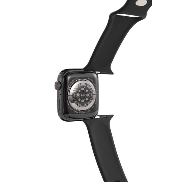 Watcharmbånd Silikone Apple Watch 42/44/45mm Sort
