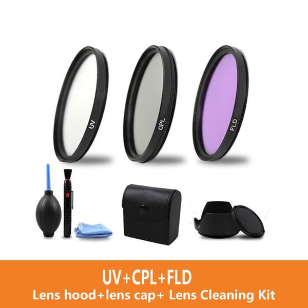 Makrofilter-sæt til nærbilleder +1+2+4+10 med UV CPL FLD 72 mm 72 mm
