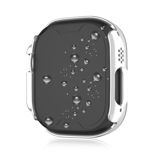 Kaksivärinen vedenpitävä galvanoitu kotelo Apple Watchille 44mm Hopea