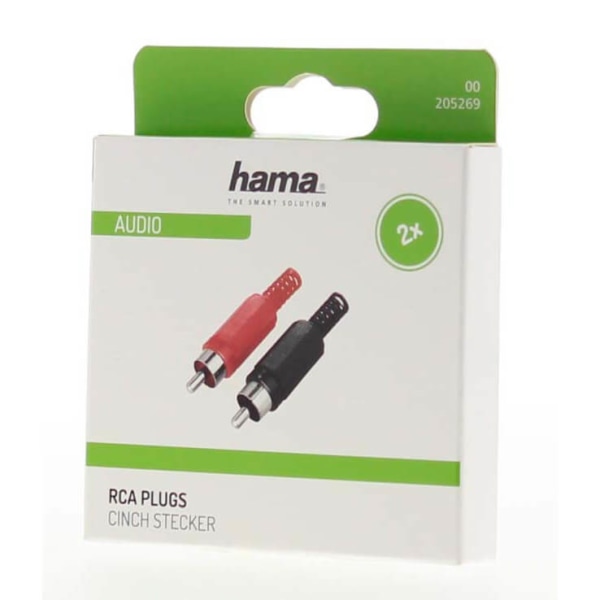 Hane RCA Lödbar Hane 2-pack