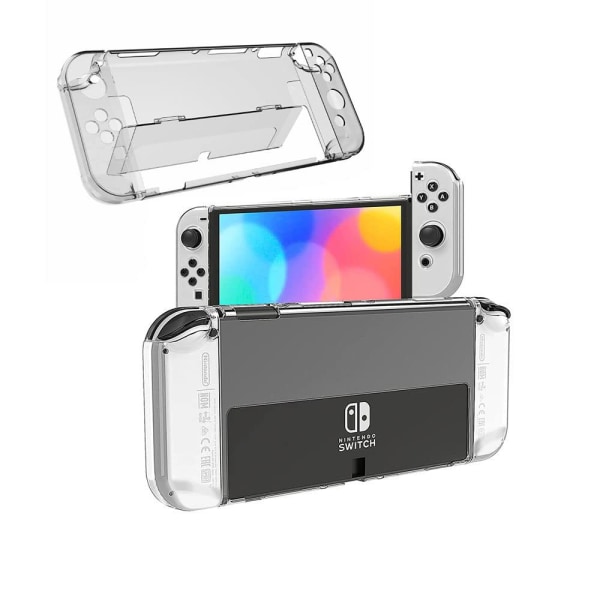 Beskyttelsesetui, film og tommelfingerhætter til Nintendo Switch OLED-konsoller Hvid