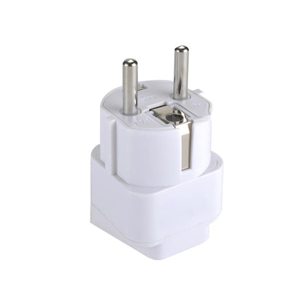 Europæisk standardadapter - rent kobber White White