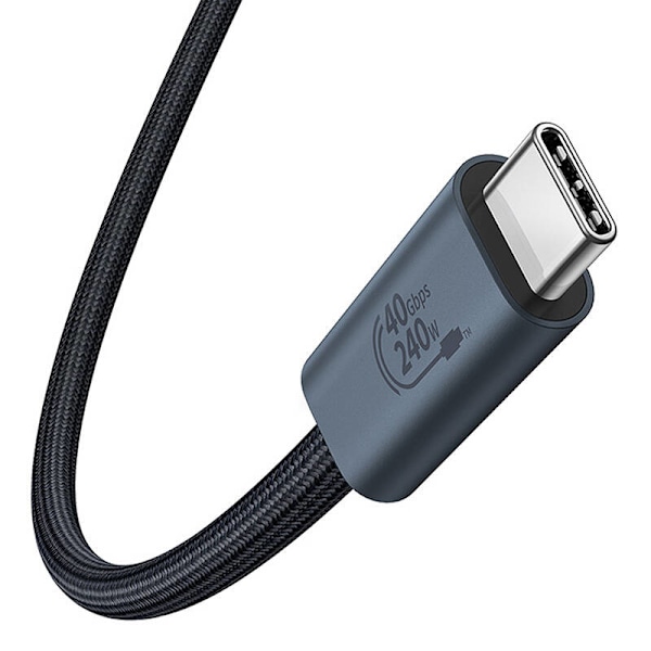 Snabbladdning USB-C Baseus Flash 240W 1m (svart)