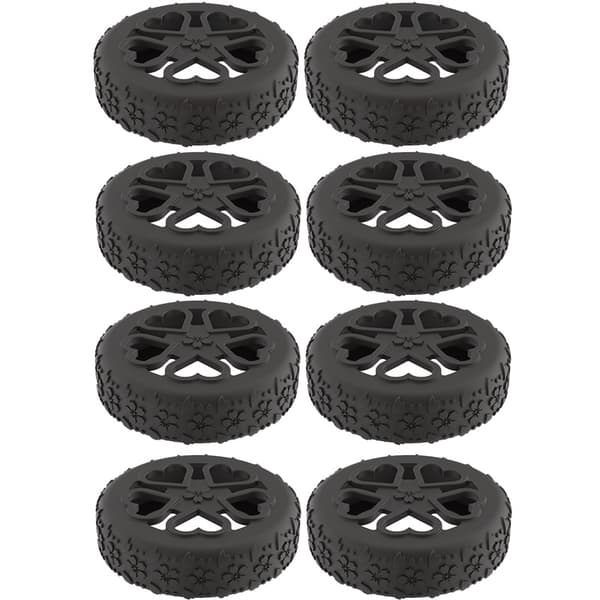 8-pak hjulbeskyttere til kufferter Black Model 1 Black
