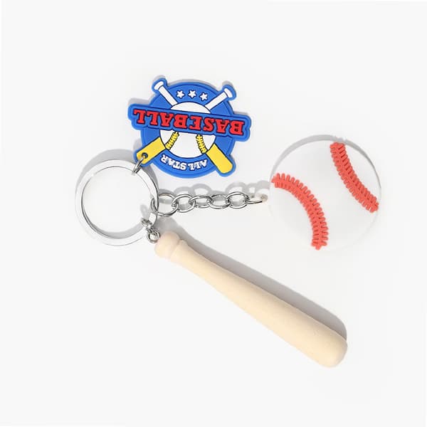 Akryl Baseball Nøglering Sæt - Stilfuldt Bil- & Nøgle Tilbehør Model 8