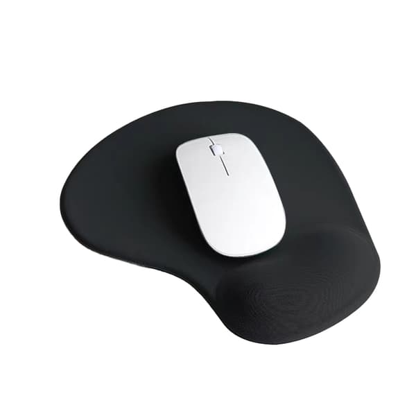 Ergonomisk musmatta med handledsstöd - Svart