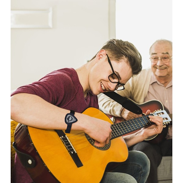 Plektrumhållare för gitarr, armbandsplektrumhållare för gitarrister Grön