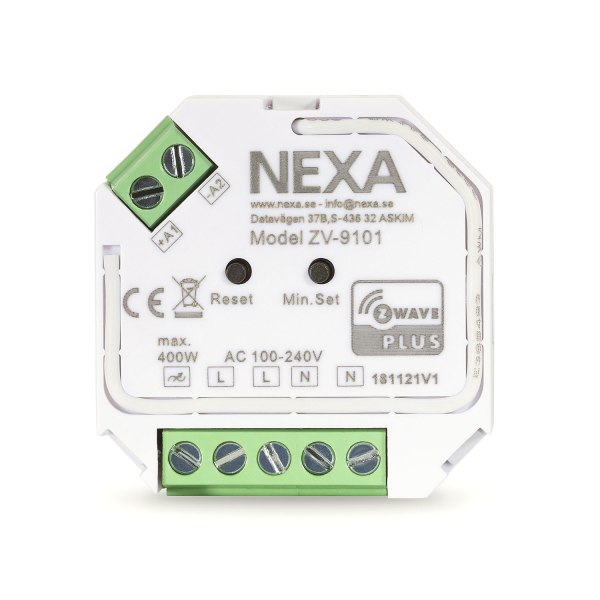 Nexa ZV-9101 Inbyggn.m. Dim Z-wave Vit