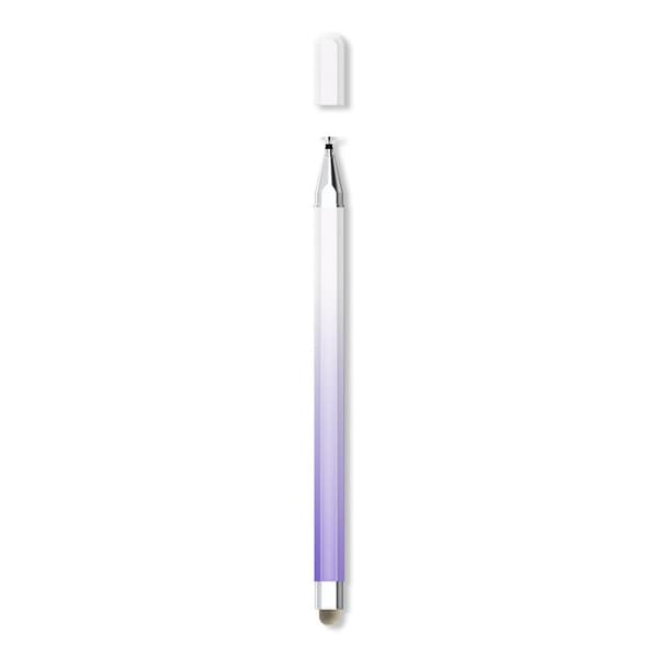 Hvid-lilla gradient 2-i-1 kapacitiv styluspen