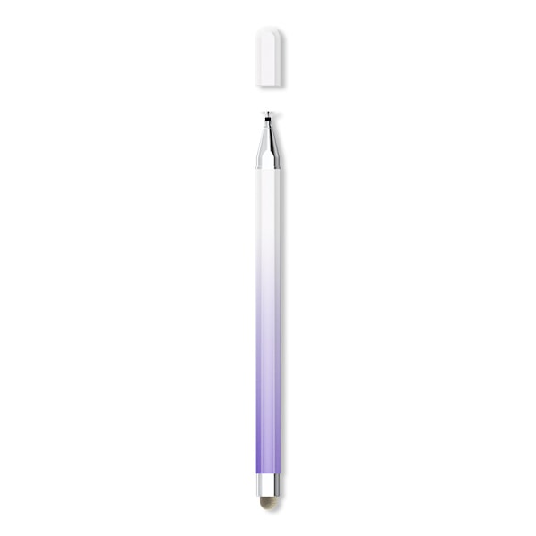Vit-Lila Gradient 2-i-1 Kapacitiv Stylus Penna
