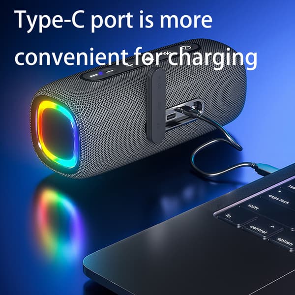 Bluetooth-högtalare med RGB-ljus Blue Blue