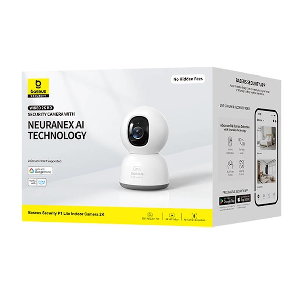Baseus P1 Lite 2K indendørs kamera (hvid)
